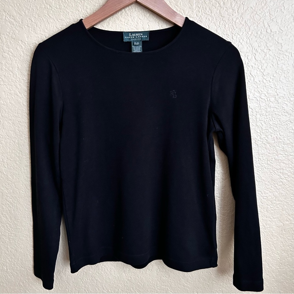 Lauren Ralph Lauren Petite Long Sleeve Crewneck Tee
